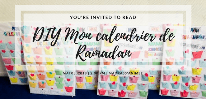 DIY : Mon calendrier de Ramadan