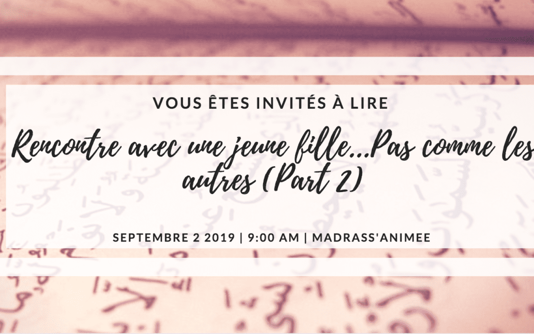 Rencontre avec une jeune fille…Pas comme les autres