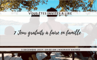 7 Jeux gratuits à faire en famille !