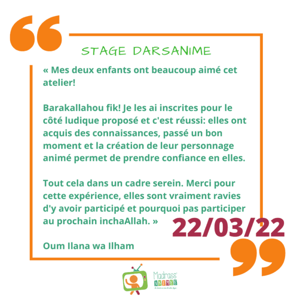 Stage Création d'un Darsanimé personnalisé Bilingue "C'est moi le Héros!" – Image 23
