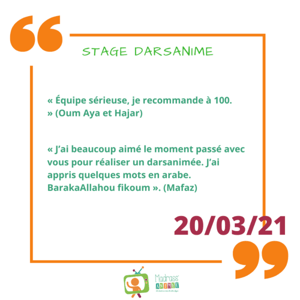 Stage Création d'un Darsanimé personnalisé Bilingue "C'est moi le Héros!" – Image 25