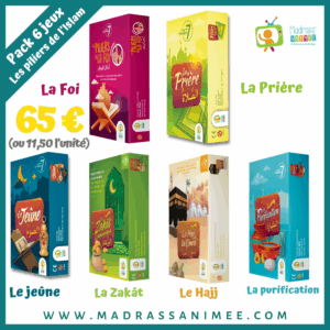 Pack 6 Jeux de 7 familles : Les piliers de l'Islam