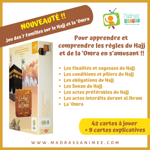 Jeu des 7 familles sur les règles du Hajj et de la 'Omra