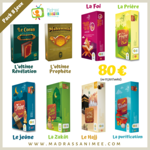 Pack cadeaux de l'Aïd : 8 Jeux de 7 familles
